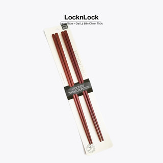 Bộ 2 đôi đũa chiên - đũa nấu bếp bằng gỗ rose wood lock&lock f00093 33cm - larva store