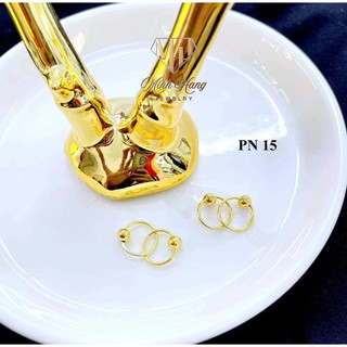 Bông tai bi Goldd 10k cho bé Minh Hằng Jewelry