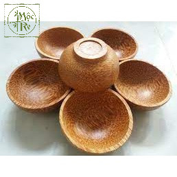 Chén gỗ Mộc Tre kích thước 12x6cm