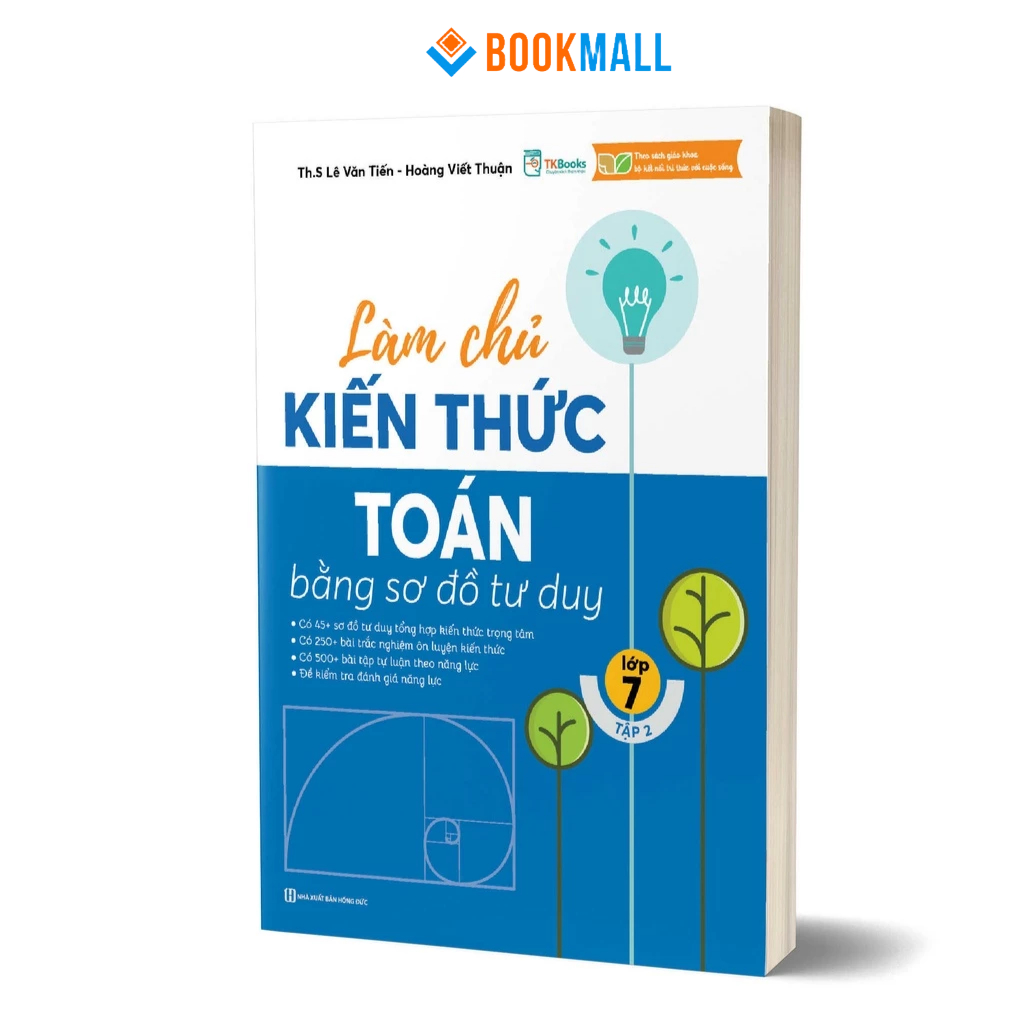 Sách - Làm chủ kiến thức Toán bằng sơ đồ tư duy – Lớp 7 tập 2 - Theo trương trình mới nhất hiện hành