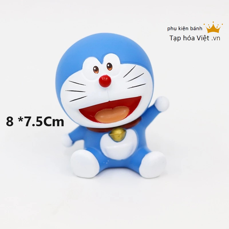 Mèo Doremon trang trí bánh kem, doremon trang trí bánh sinh nhật