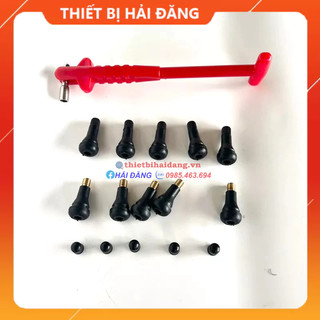 Bộ 10 chiếc van lốp không săm lõi đồng và dụng cụ tháo lắp