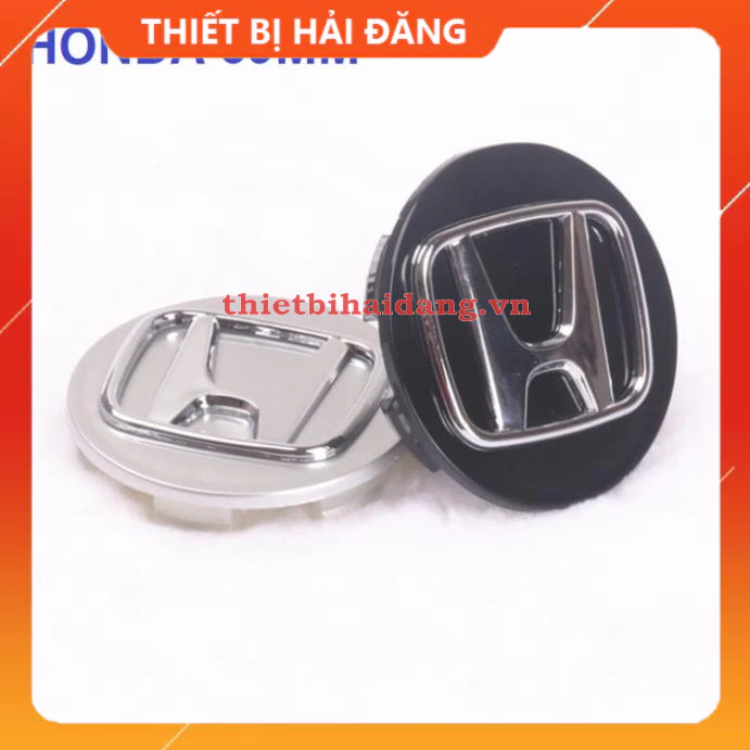 Logo chụp mâm, ốp vành bánh xe ô tô Honda, đường kính 69mm