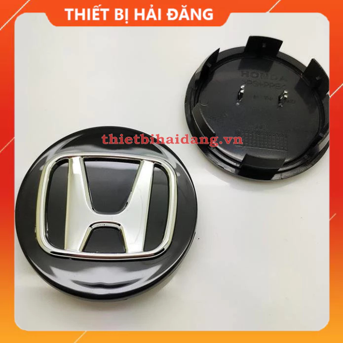 Logo chụp mâm, ốp vành bánh xe ô tô Honda, đường kính 69mm