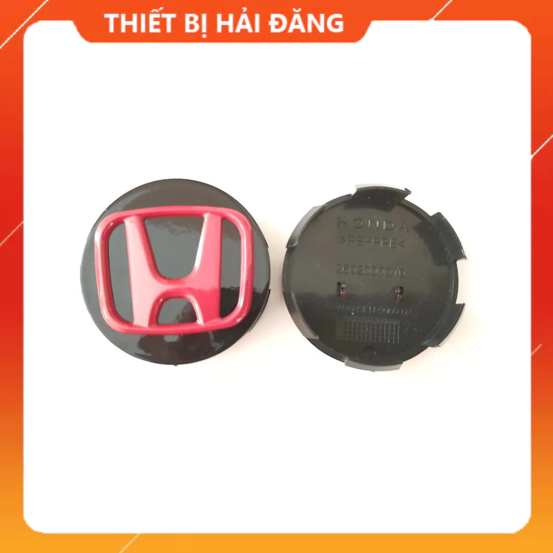 Logo chụp mâm, ốp vành bánh xe ô tô Honda, đường kính 69mm