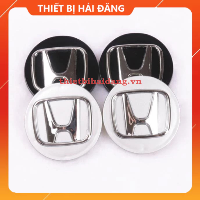 Logo chụp mâm, ốp vành bánh xe ô tô Honda, đường kính 69mm