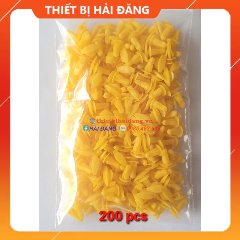 Túi 200 chiếc chốt cài cánh cửa, cài gioăng cao su cửa xe ô tô