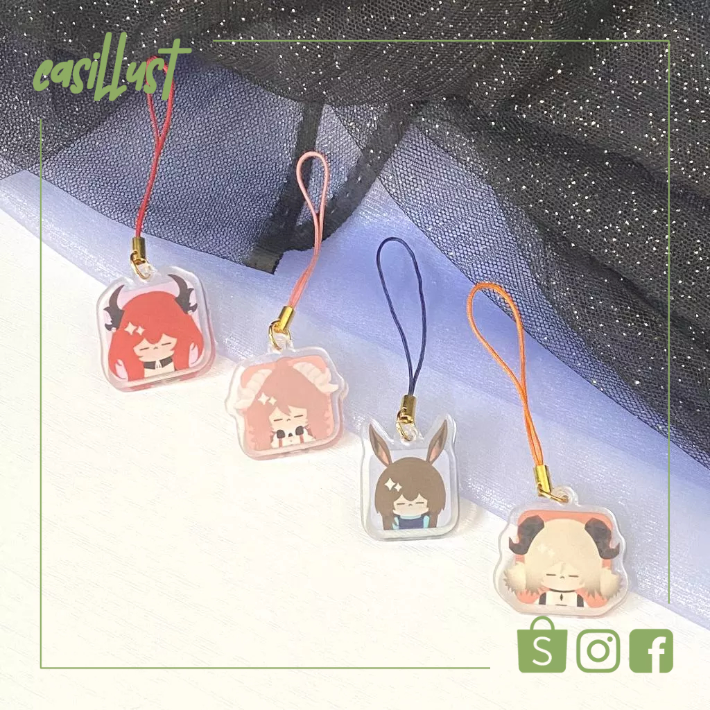 Móc khóa/keychain Arknights A9 (tặng kèm sticker cùng mẫu)