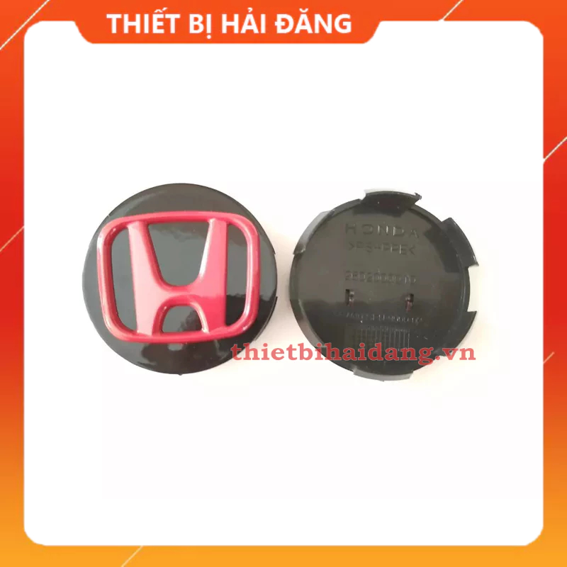 Logo chụp mâm lazang bánh xe ô tô Honda, đường kính 58mm và 69mm