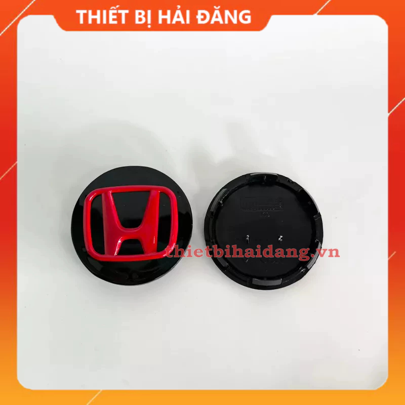 Logo chụp mâm lazang bánh xe ô tô Honda, đường kính 58mm và 69mm