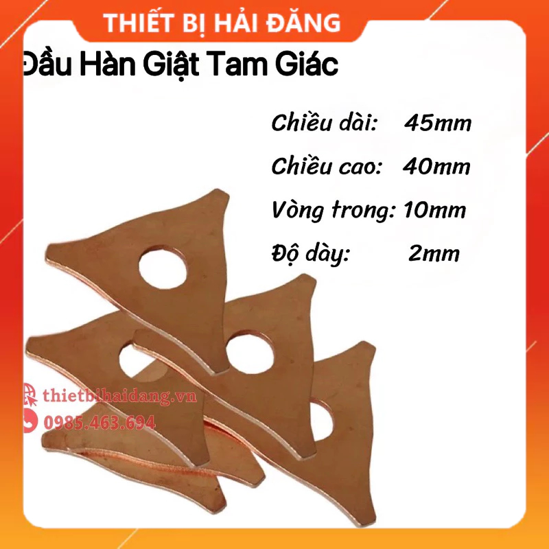 Đầu hàn tam giác cho máy hàn rút tôn