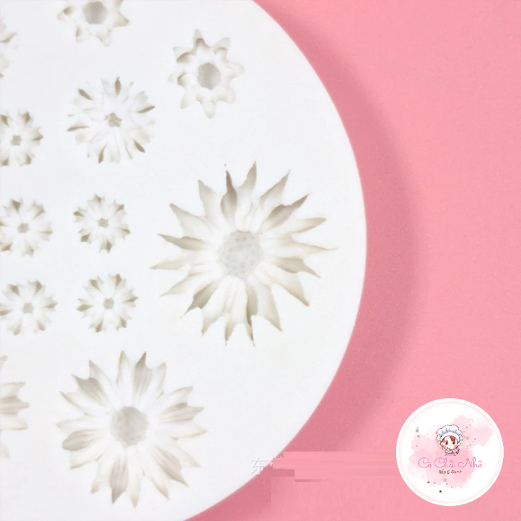 Khuôn silicon 13 hoa cúc nhí