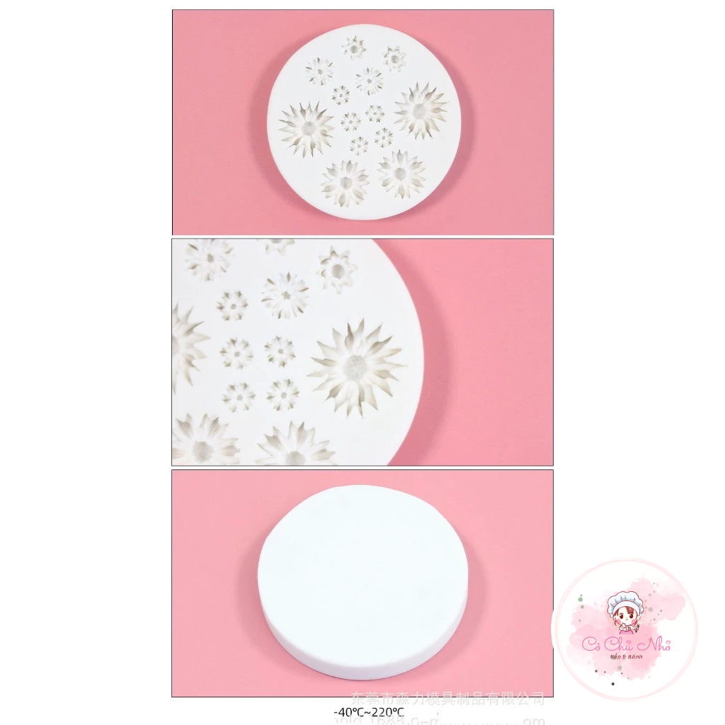 Khuôn silicon 13 hoa cúc nhí