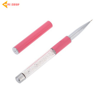 Cọ vẽ móng cán đá màu hồng chăm sóc trang trí làm đẹp nail mi shop 82hoangnam