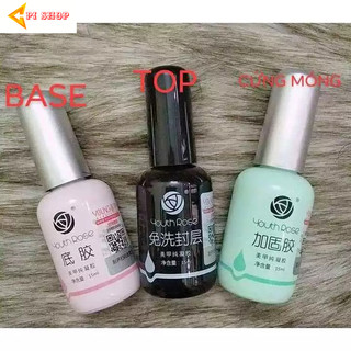 Sơn gel Base top cưng móng Hoa hồng trang trí móng làm đẹp nail mi