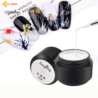 Gel nhện vẽ móng tay màu trắng gel đặc dễ làm