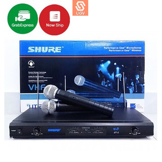 Bộ micro karaoke không dây shure ut-2 - karaoke gia đình