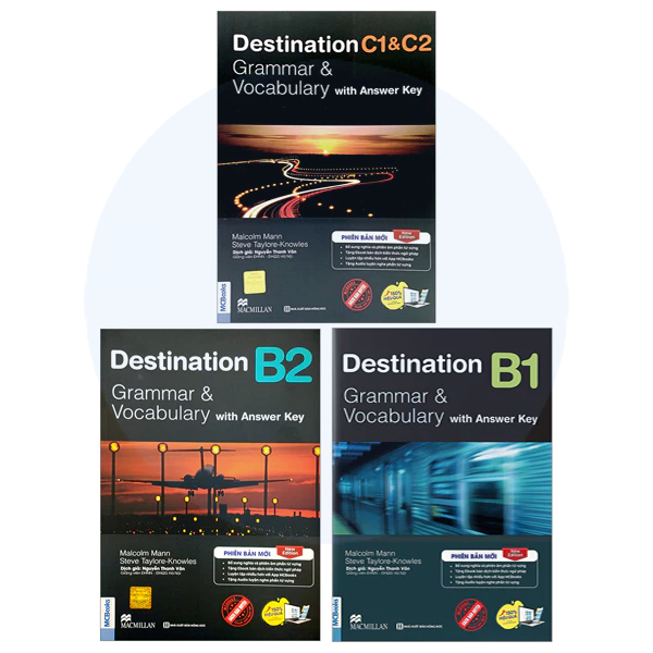 Sách Trọn Bộ Giáo Trình Destination Grammar & Vocabulary B1, B2, C1&C2  Lẻ/combo