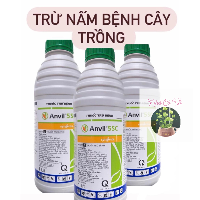 Th uố c t r ừ bệnh Cây trồng ANVIL Syngenta (1lít) Rỉ sắt, đốm lá hoa hồng, cây kiểng