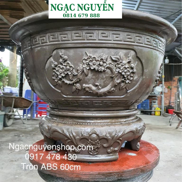 Khuôn đúc chân đôn dành cho chậu tròn 60, chân đôn chậu tròn 62cm hàng dày chất liệu nhựa abs