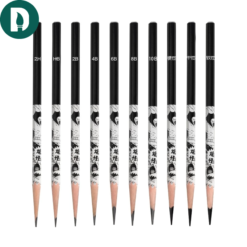 Bút Chì Phác Thảo MIYA 2B-8B, Miya Weird Pencil, Hàng Chính Hãng - Họa Cụ DUTi