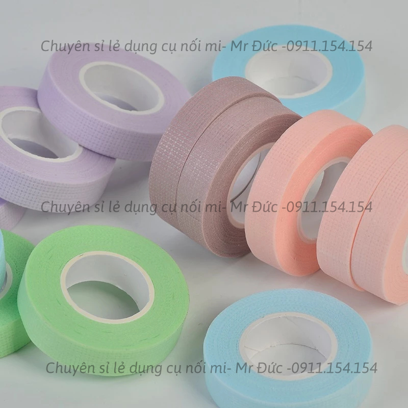 (Loại 1) Băng dính Nhật, băng keo Nhật nối mi nhiều Màu (Loại to 5cm)_dán mi_Mr Đức