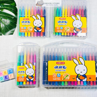 Bút dạ màu marker bút lông màu học sinh rửa được no.6007- 12/24/36/48 màu,đầu lông mềm ,tô màu vẽ tranh trang trí sổ