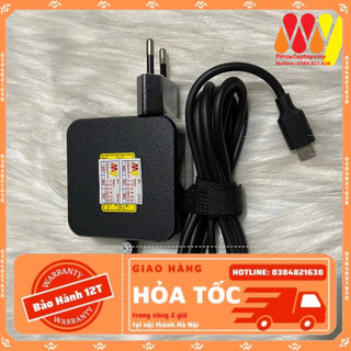 Sạc laptop asus type c 20v - 2.25a - 3.25a 45w 65w chân c usb c sạc linh kiện mới bảo hành 12 tháng