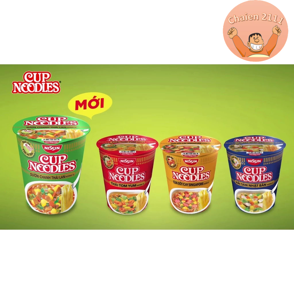 Thùng 24 Ly Mì Đủ Hương Vị Cup Noodles Nissin 64g đến 74g