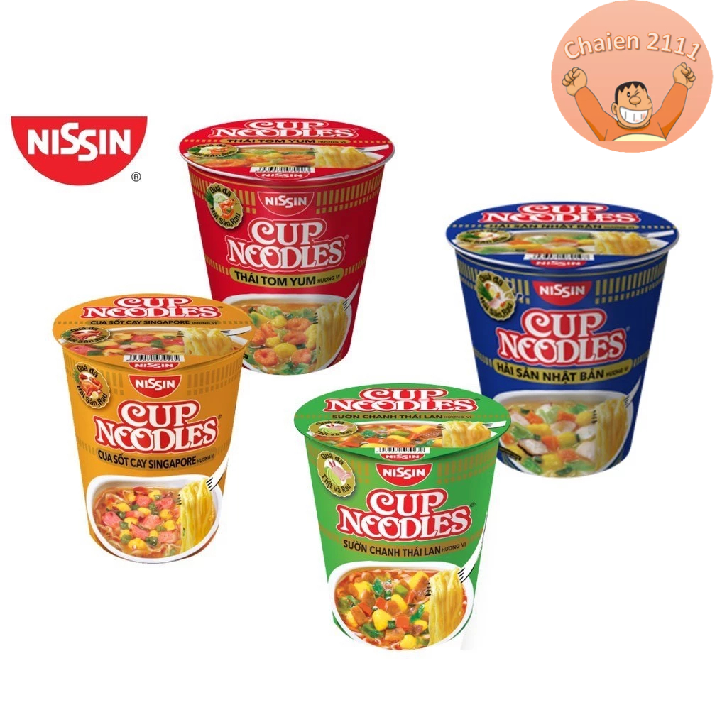 Thùng 12 Ly Mì Cup Noodles Nissin 67g đến 74g