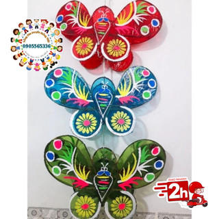 [45cm] Lồng đèn Trung thu truyền thống hình con bướm - Lồng đèn tre thủ công truyền thống