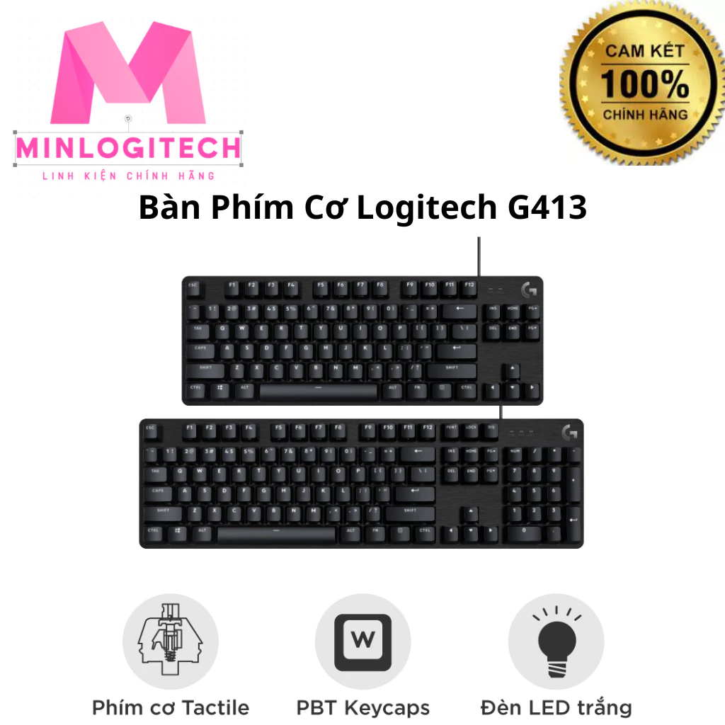 Bàn phím cơ game Logitech G413 TKL SE | G413 SE