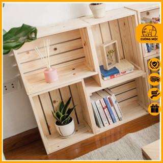 Thùng Gỗ Pallet Gỗ Thông, Két Gỗ Hình Chữ Nhật Đa Năng (Nhiều Kích Thước)