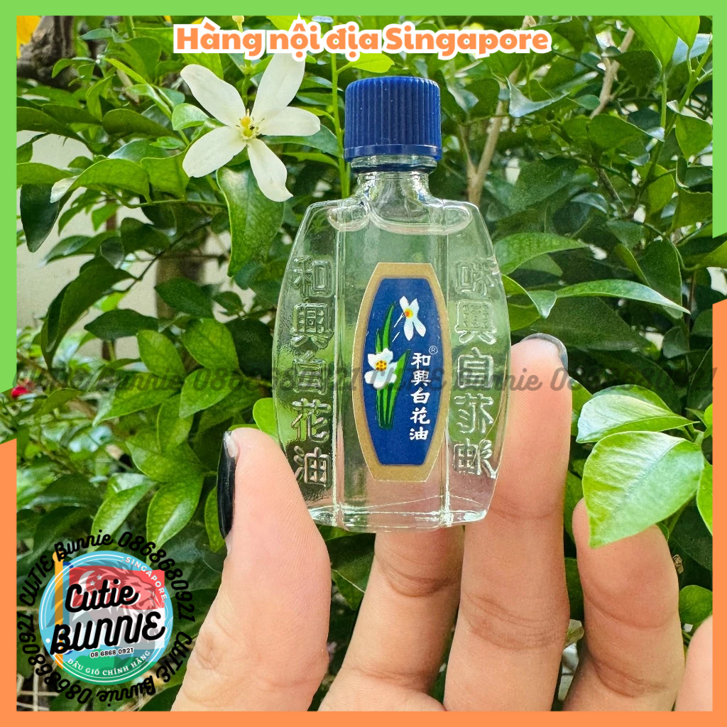 Dầu gió trắng Bạch Hoa HongKong Hoe hin Pak Fah Yeow - Hàng Hong Kong nhập Singapore