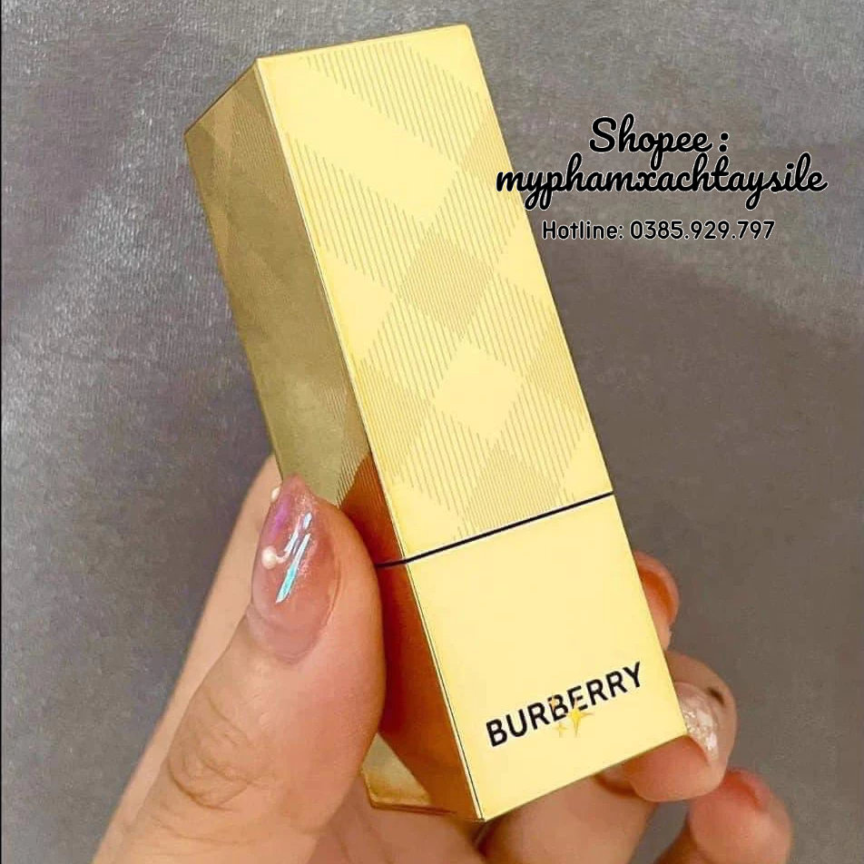 FULLSIZE / FULLBOX - Son Burberry Kisses 117 Burnished Red - TONE ĐỎ CAM CHÁY