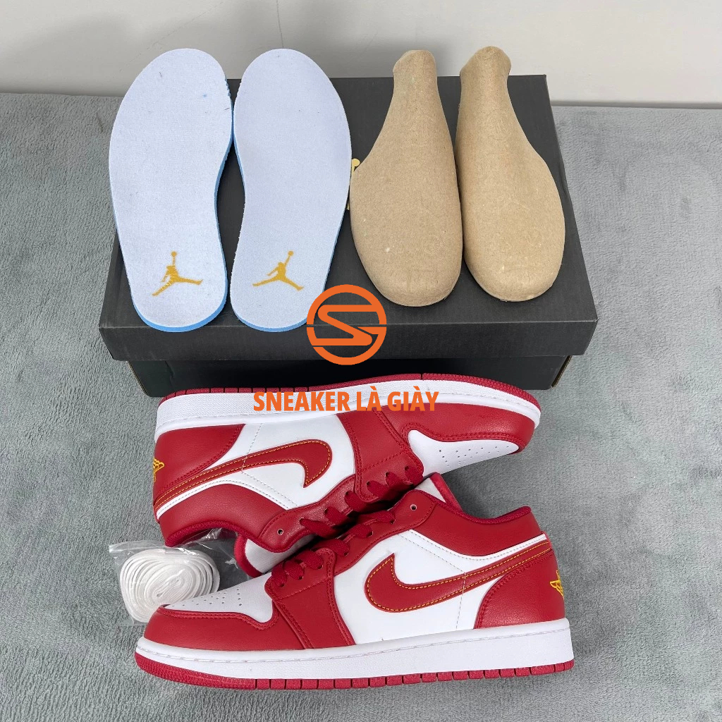 Giày Air Jordan 1 Low Cardinal Gym Red 553558-607 - Hight Quality Fullbox