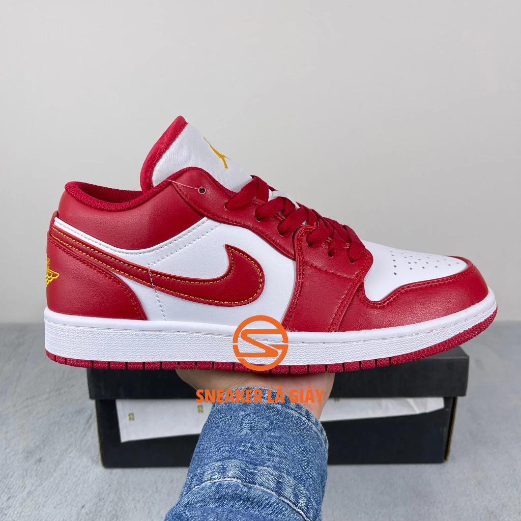 Giày Air Jordan 1 Low Cardinal Gym Red 553558-607 - Hight Quality Fullbox
