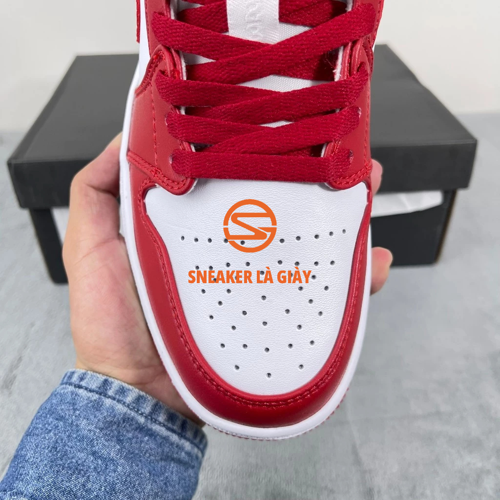 Giày Air Jordan 1 Low Cardinal Gym Red 553558-607 - Hight Quality Fullbox