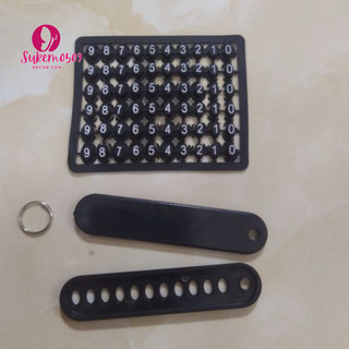 Móc chìa khoá gắn số điện thoại