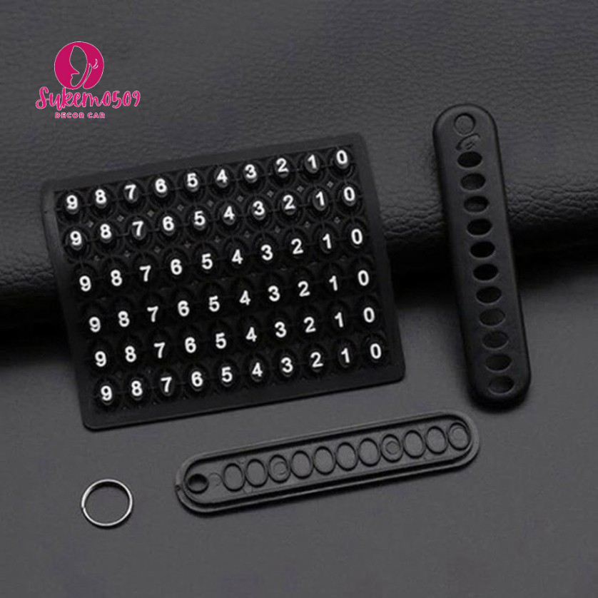 Móc chìa khoá gắn số điện thoại