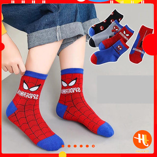 Set 5 đôi Tất cao cổ SIÊU NHÂN mềm mịn, giữ ấm cho bé 3-10 tuổi