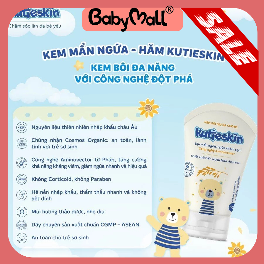 Kem hăm mẩn ngứa Kutieskin