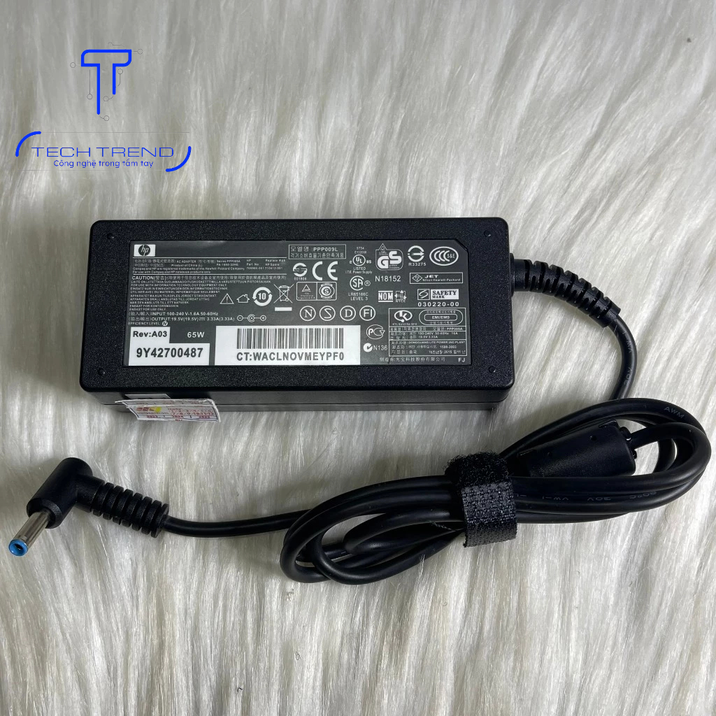 Sạc cho Adapter Laptop HP EliteBook 840 G5, 240 G6, 430 G6, 250 G1 , 255 G2 , 350 G1 19.5V-3.33A chân kim xanh