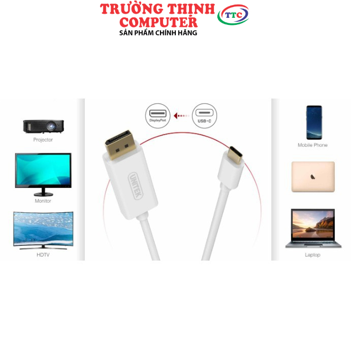 CÁP TYPE-C - DISPLAYPORT 1.8M UNITEK (V400 A)