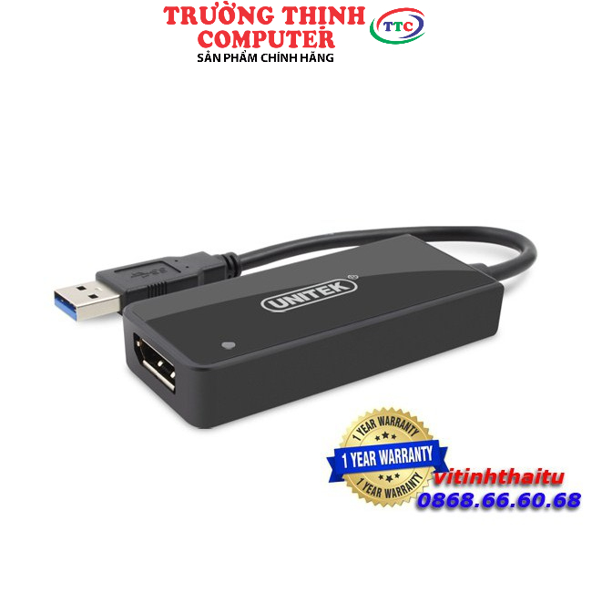 Cáp USB 3.0 - Displayport Unitek (Y - 3703)