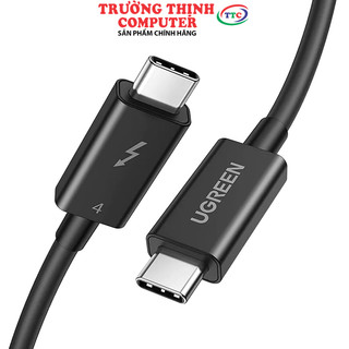 Cáp usb type-c to usb type-c thunderbolt 4 dài 0.8m ugreen 30389 truyền hình ảnh 8k@60hz