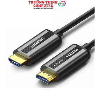 Cáp hdmi 2.0 sợi quang hợp kim kẽm 20m hỗ trợ 4k/60hz chính hãng ugreen 50216