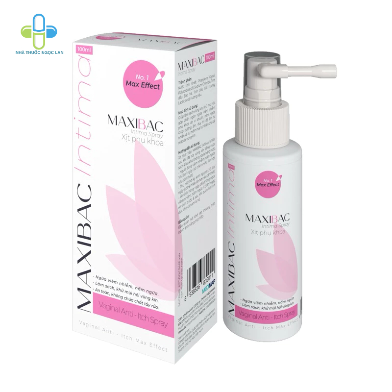 XỊT PHỤ KHOA MAXIBAC INTIMA 100ML