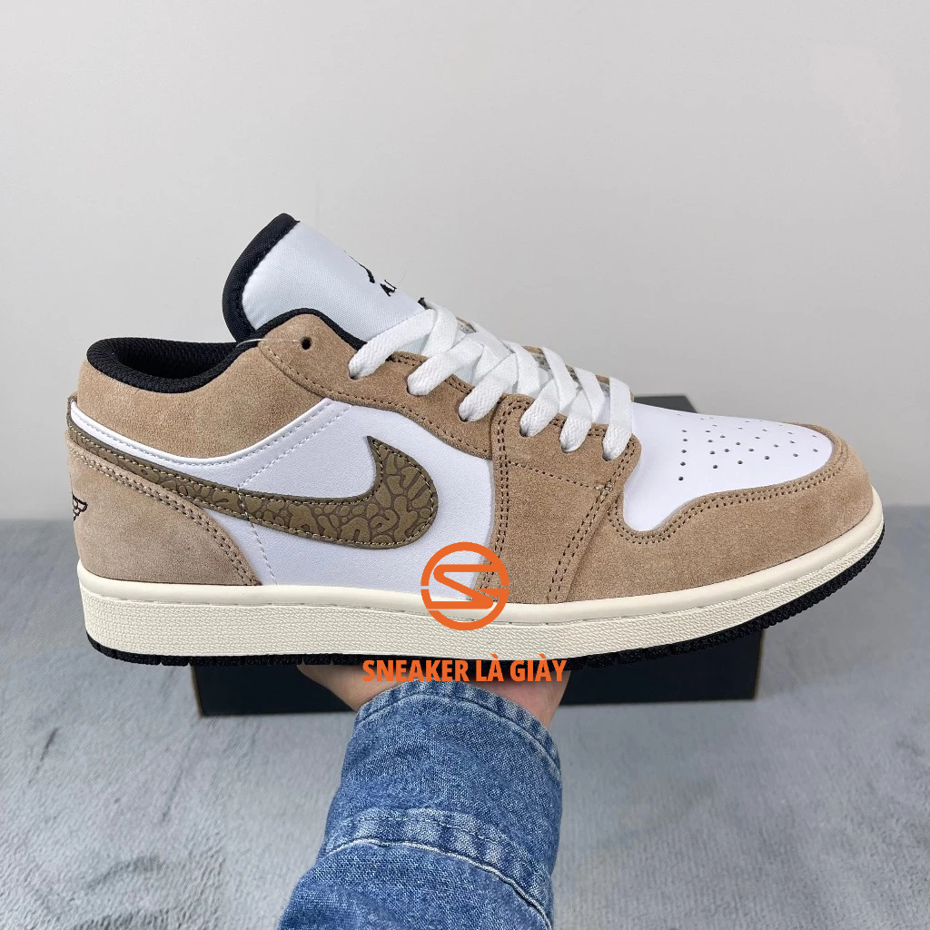 Giày Air Jordan 1 Low Brown Elephant DZ4130-201 - HIGH QUALITY FULLBOX