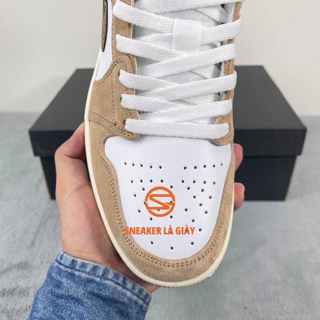 Giày Air Jordan 1 Low Brown Elephant DZ4130-201 - HIGH QUALITY FULLBOX